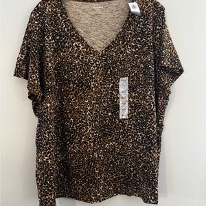 Old Navy Women's Animal Print Blouse